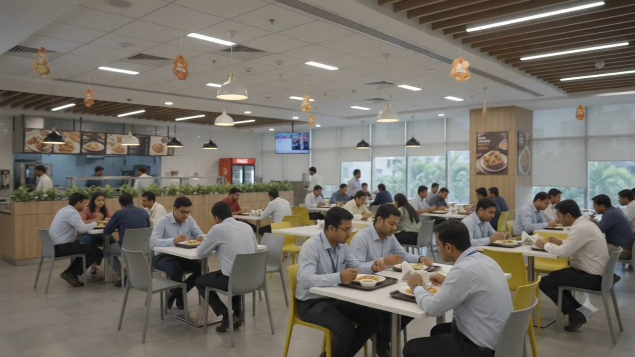 Corporate cafeteria managed by UR Hospitality in Kolkata